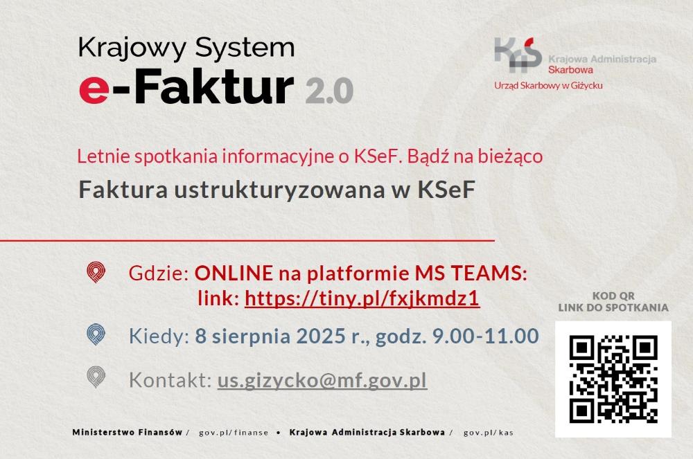 Plakat zapraszający do udziału w szkoleniu