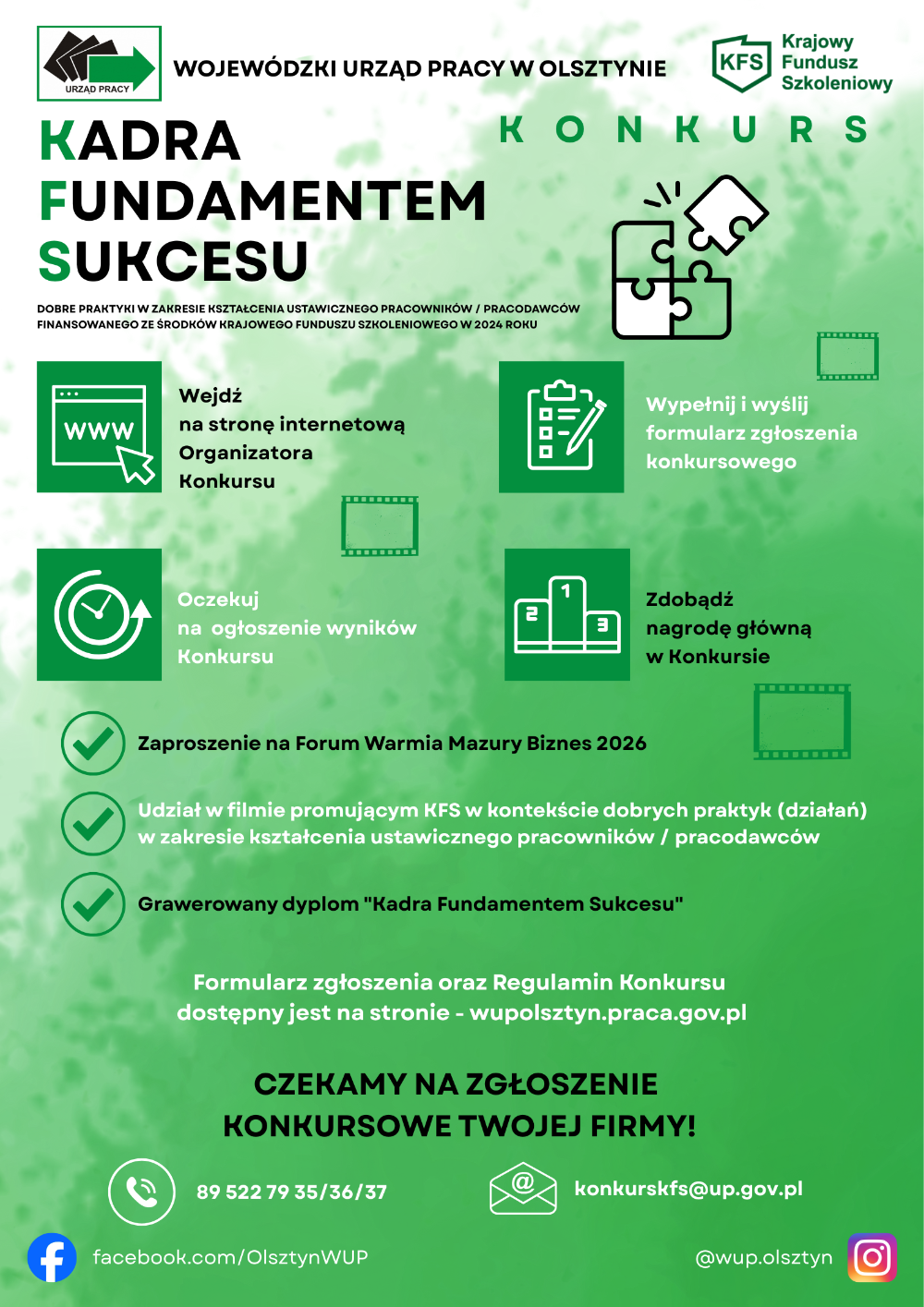 Plakat promujący konkurs