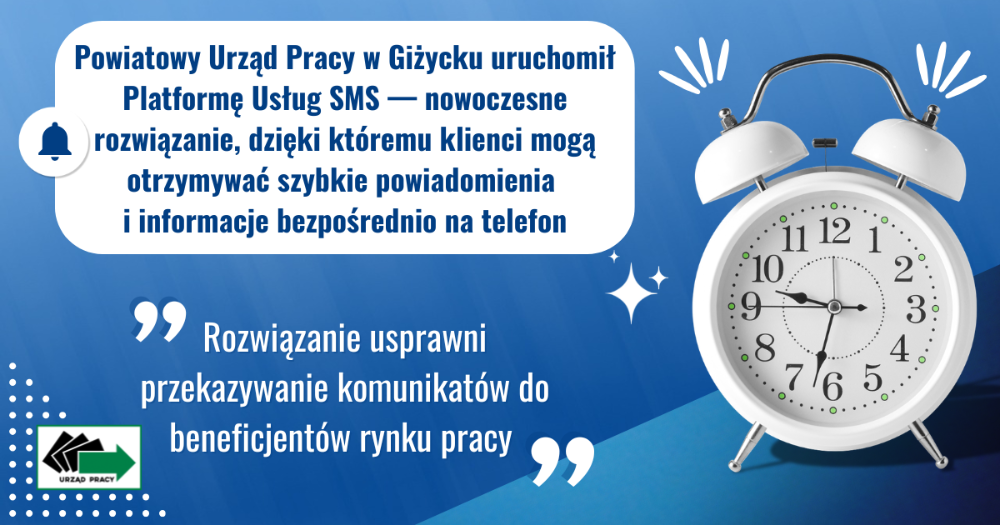 Grafika informująca o nowej usłudze