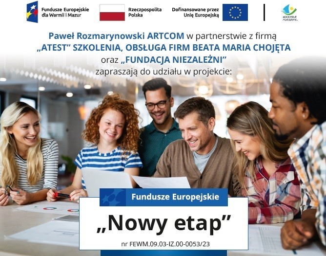 Zdjęcie artykułu Zaproszenie do udziału w projekcie „Nowy etap”